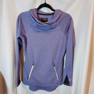 Burton Dryride Fitted Lightweight Lavender Hooded Sweatshirt - S